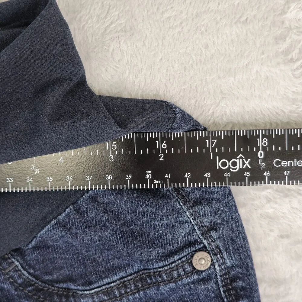 Indigo Blue Maternity Jeans Womens XLL Boot Cut Flare 33x31 - Picture 7 of 9
